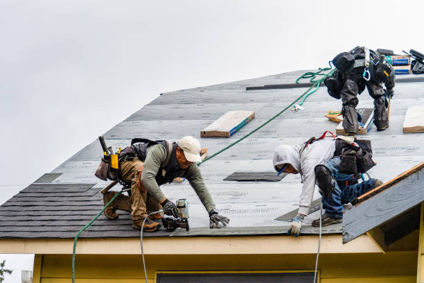 Professional Roofing technician working in La Crosse, KS